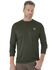 Image #1 - Wrangler Riggs Men's Crew Performance Long Sleeve Work T-Shirt - Big & Tall, Green, hi-res