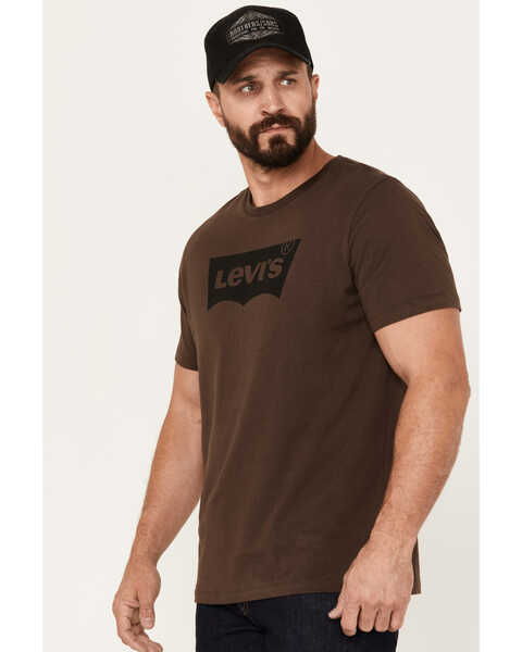 Image #2 - Levi's Men's Logo Graphic Short Sleeve T-Shirt, Dark Brown, hi-res