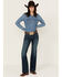 Image #1 - Wrangler Retro Women's Sadie Dark Wash Low Rise Stretch Trouser Jeans , Dark Wash, hi-res