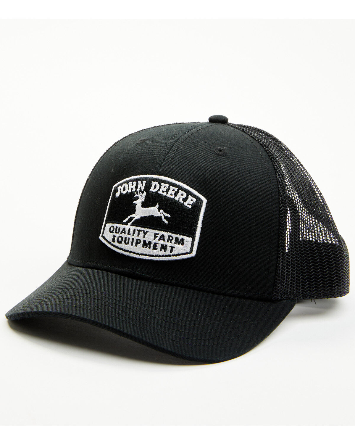 Image #1 - John Deere Men's Logo Ball Cap, Black, hi-res