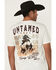 Image #4 - RANK 45® Men's Untamed Cowboy Short Sleeve Graphic T-Shirt, Natural, hi-res
