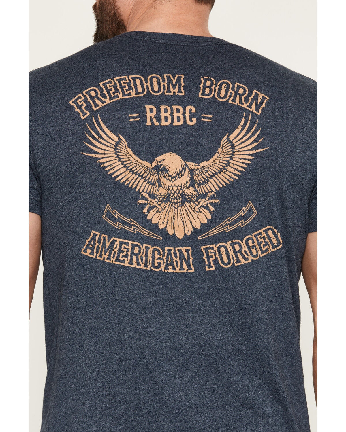 Image #4 - Grunt Style Men's American Forged Short Sleeve Graphic T-Shirt - Big, Navy, hi-res