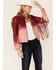 Idyllwind Women's Oak Hill Fringe Leather Jacket, Burgundy, hi-res