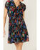 Image #2 - Molly Bracken Women's Floral Print Pleated Short Sleeve Dress, , hi-res