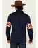 Image #4 - RANK 45® Men's Border Striped Rugby Polo Shirt, Navy, hi-res