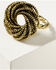 Shyanne Women's Soleil Gold Rope Statement Ring , Gold, hi-res
