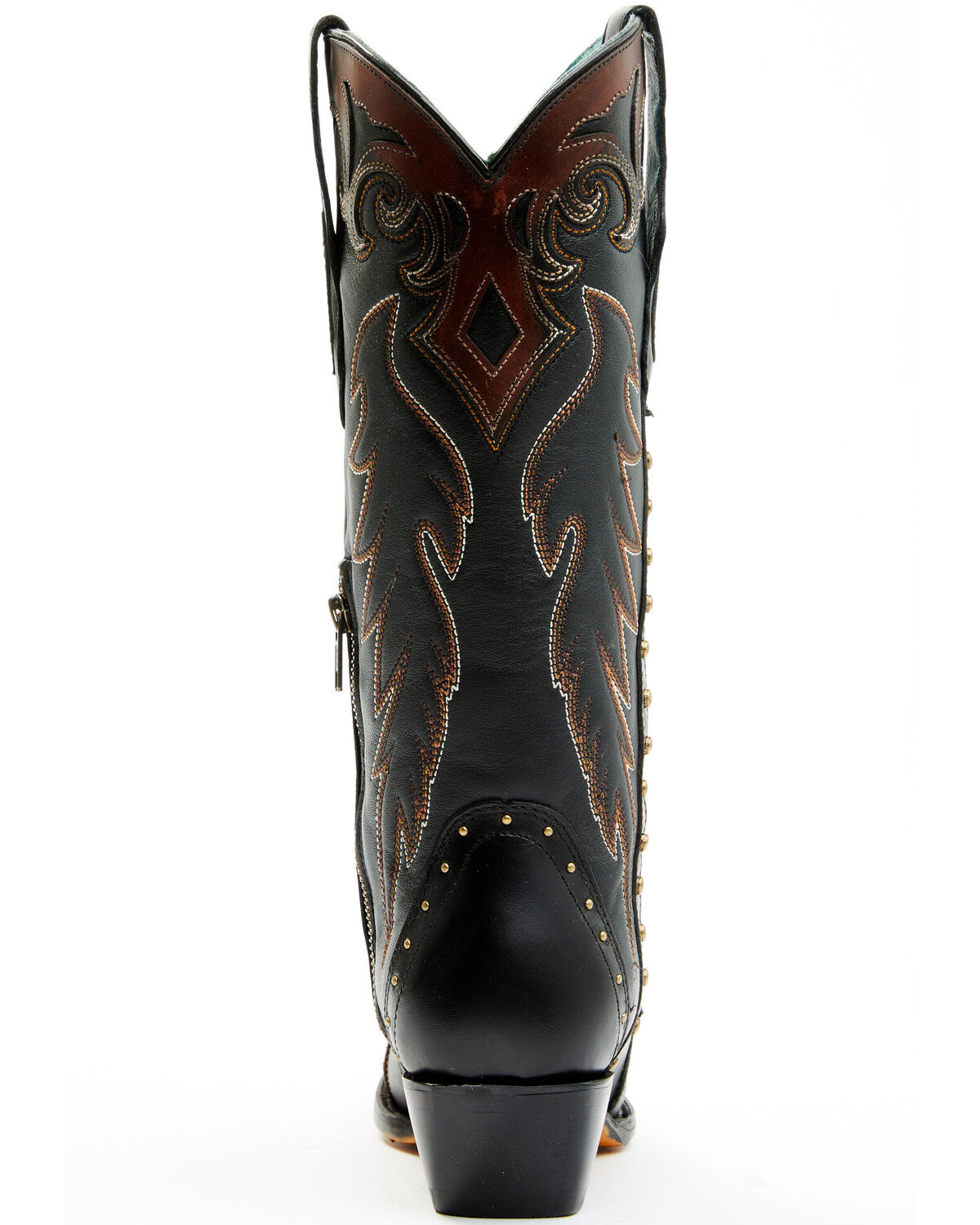 Image #5 - Corral Women's Triad Studded Western Boots - Snip Toe, Black, hi-res