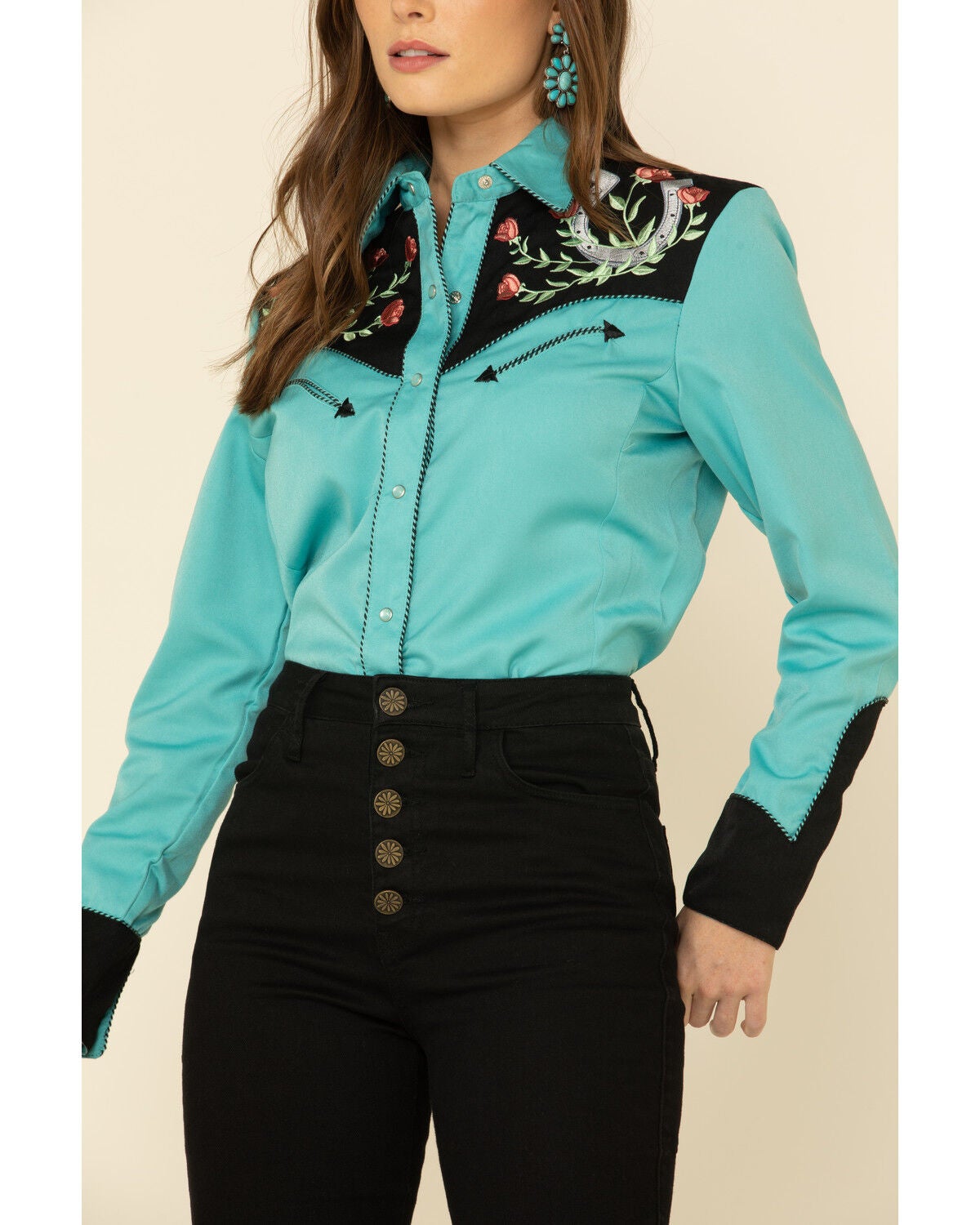 Scully Women's Horseshoe Embroidered 