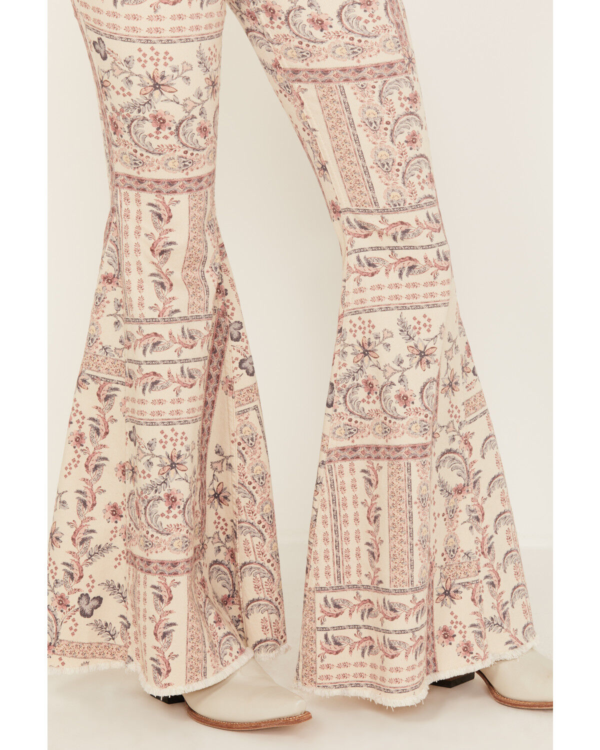 Image #2 - Shyanne Women's High Rise Paisley Americana Print Flare Jeans, Multi, hi-res