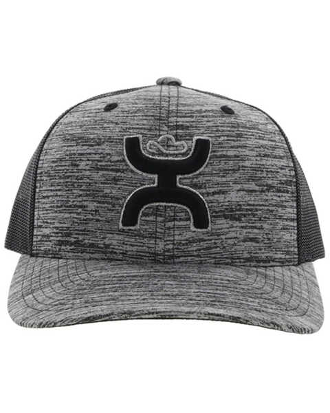 Image #3 - Hooey Men's Sterling Embroidered Logo Trucker Cap , Grey, hi-res