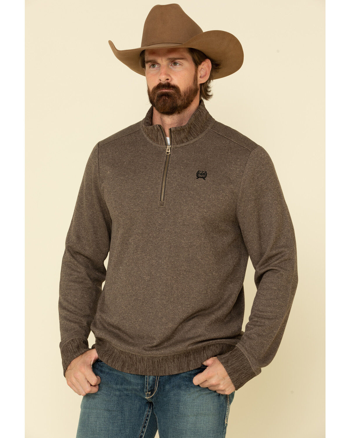 brown pullover sweater