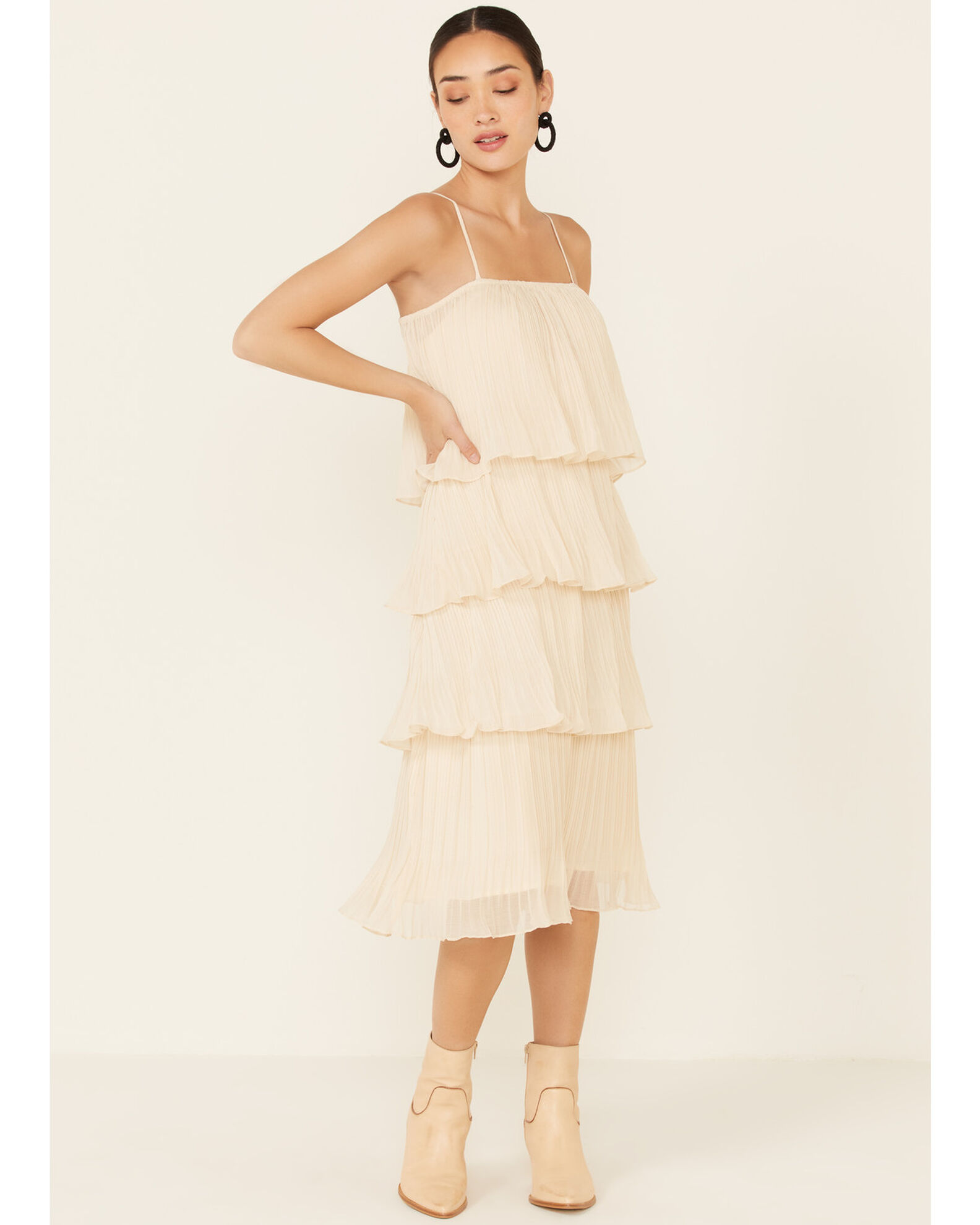 By Together Women s Ivy Tiered Pleated Dress Sheplers