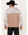 Image #4 - Hooey Men's Jimmy Striped Print Hooded Sweatshirt, Tan, hi-res
