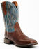 Image #1 - Cody James Men's Hoverfly Dakota Western Performance Boots - Broad Square Toe, Brown/blue, hi-res