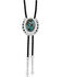 Image #1 - Montana Silversmiths The Pioneer's Turquoise Bolo Tie, Silver, hi-res