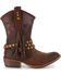 Coconuts by Matisse Women's Perforated Fringe Booties, Brown, hi-res