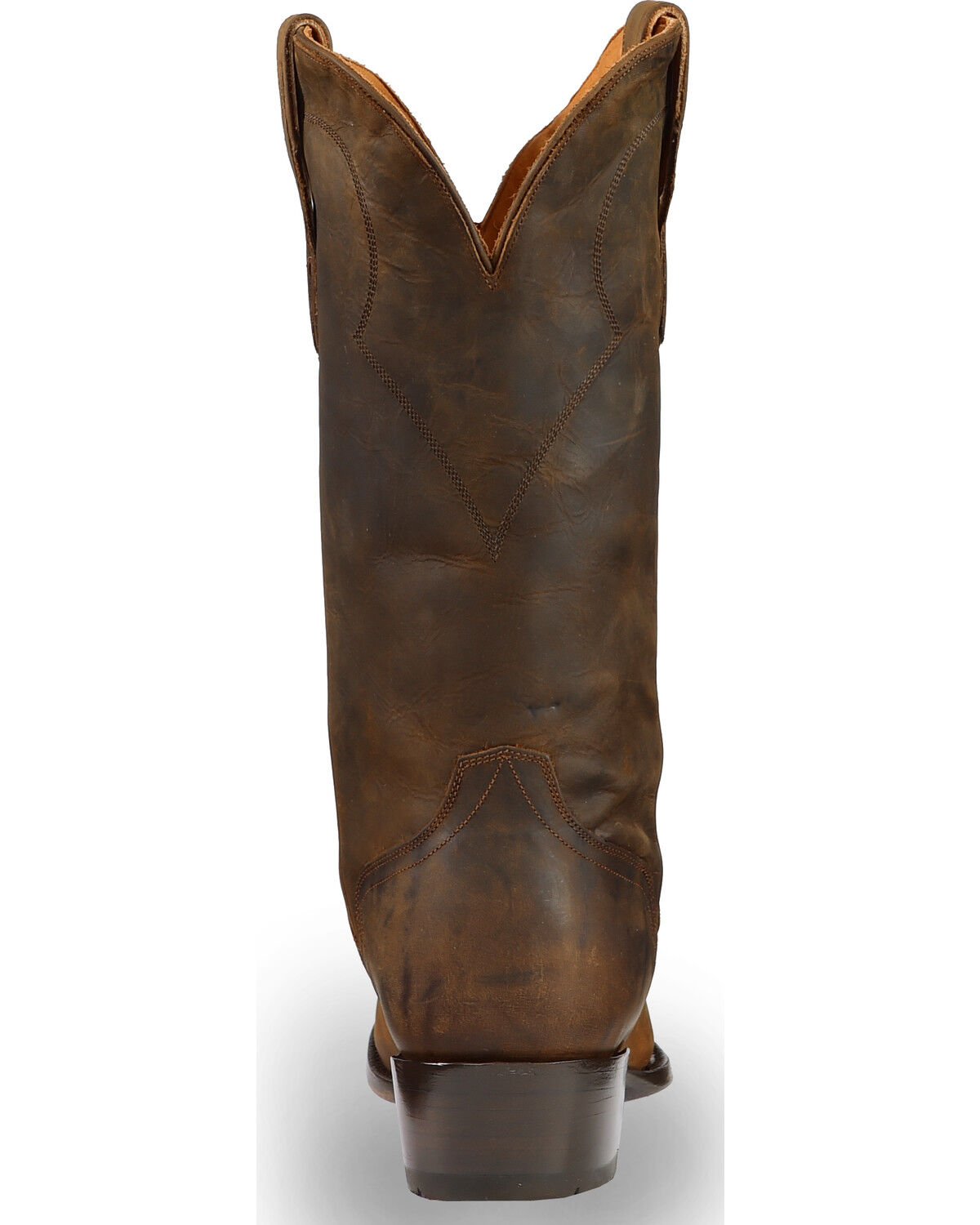 Image #7 - El Dorado Men's Handmade Tan Oiled Roper Boots - Fashion Square Toe, , hi-res