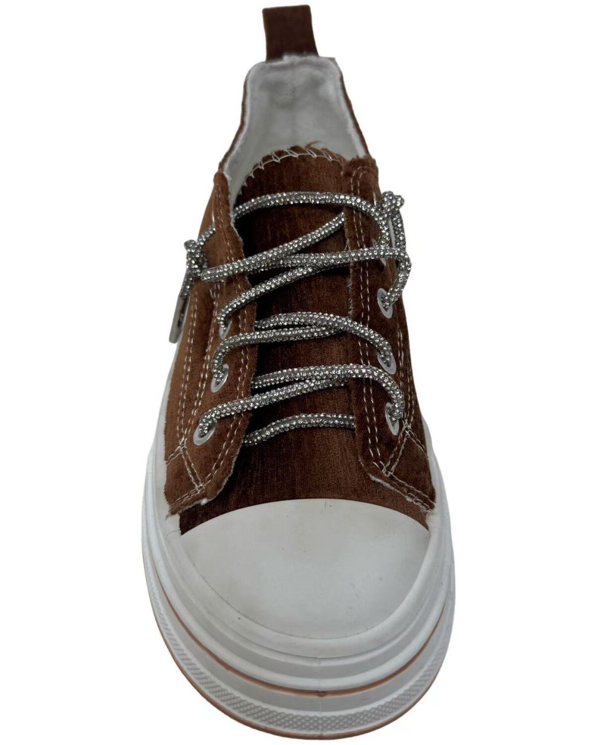 Image #3 - Very G Women's Aman Velvet Casual Sneakers, Tan, hi-res