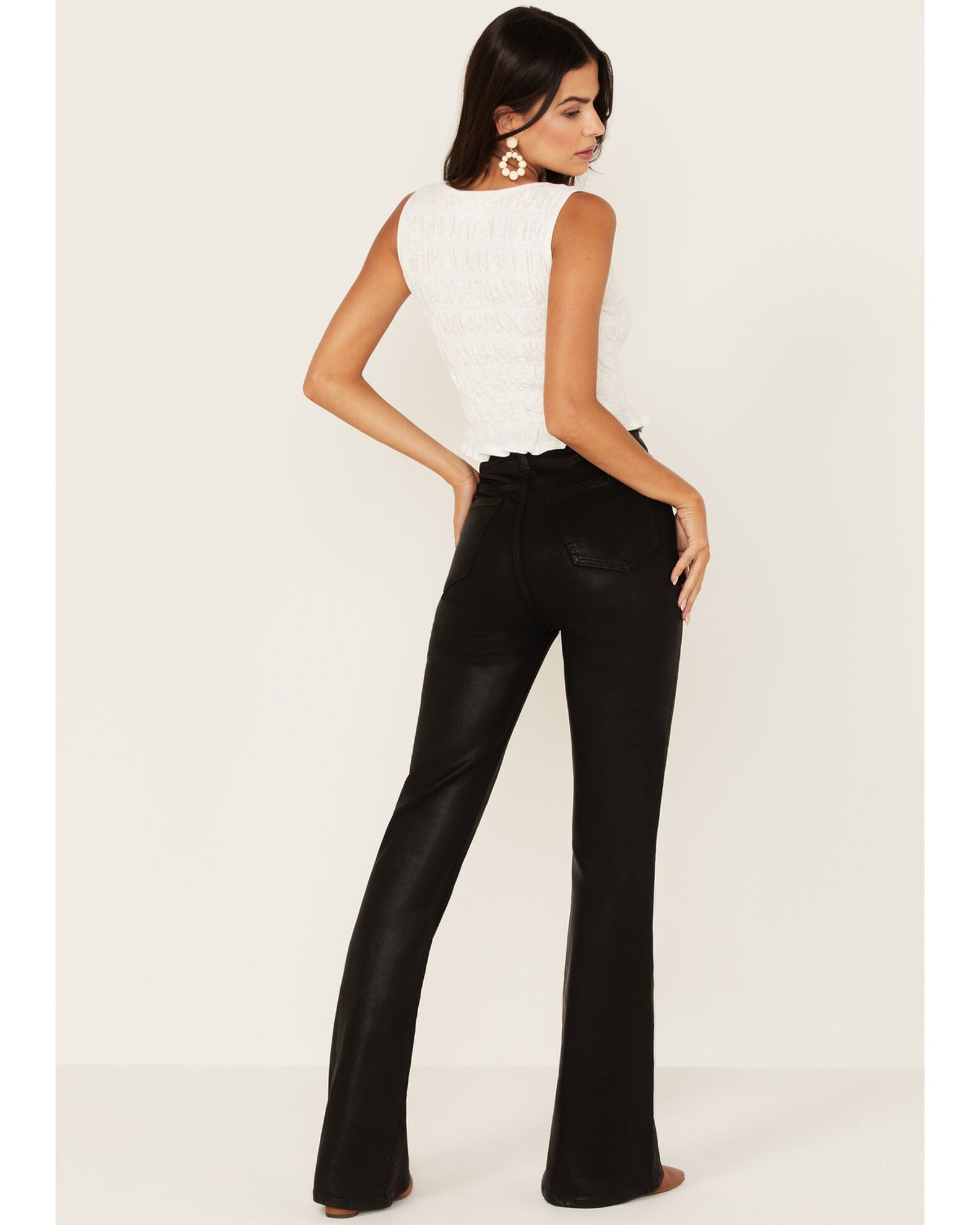 7 For All Mankind Women's High Rise Seam Front Jeans White Size 32