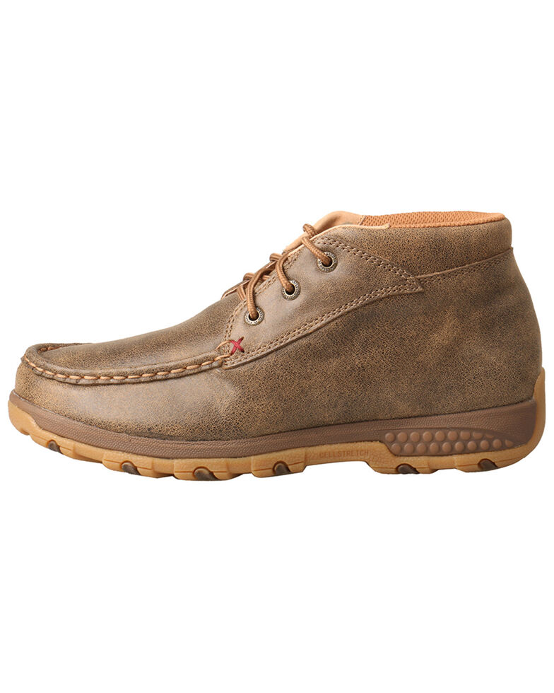 women's tooled chukka driving mocs