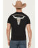 Image #1 - Pendleton Men's Cascadia Skull Short Sleeve Graphic T-Shirt, Black, hi-res