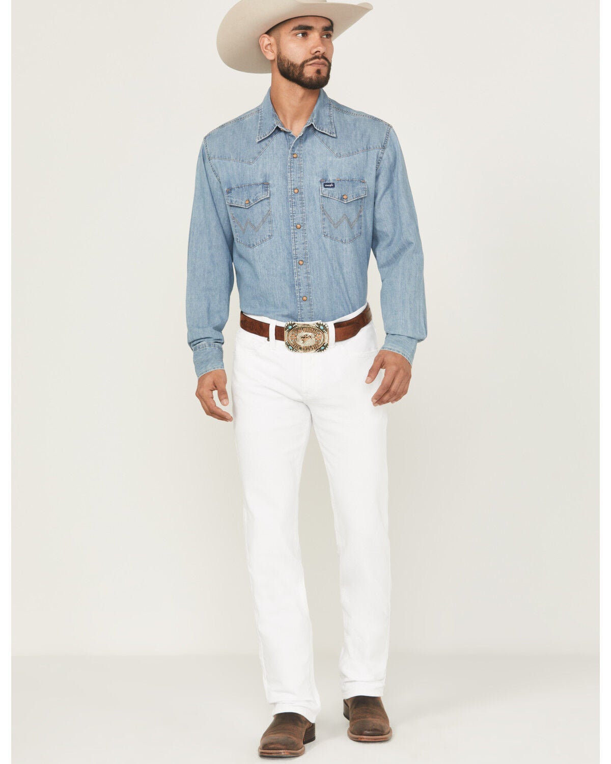 Cody James Men's Blanco Wash Jackson Slim Straight Stretch Denim Jeans, White, hi-res