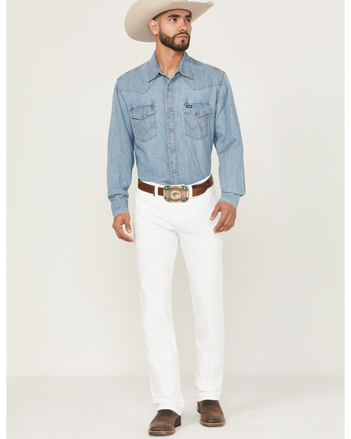 Image #1 - Cody James Men's Blanco Slim Straight Stretch Denim Jeans, White, hi-res