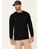Image #1 - Hawx Men's Solid Forge Long Sleeve Work Pocket T-Shirt, Black, hi-res