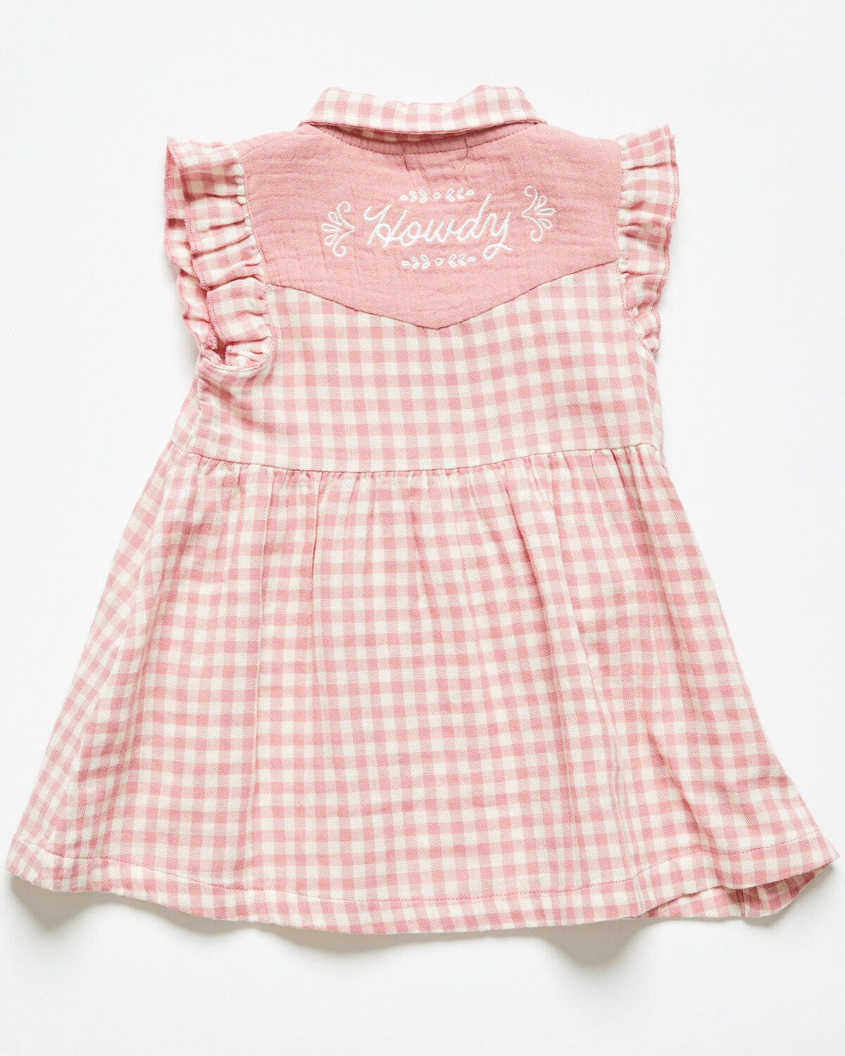 Image #3 - Angel Dear Toddler Girls' Plaid Print Sleeveless Snap Western Dress, , hi-res