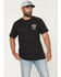 Image #2 - Brixton Men's Boot Barn Exclusive Live Free Short Sleeve Graphic T-Shirt, Black, hi-res