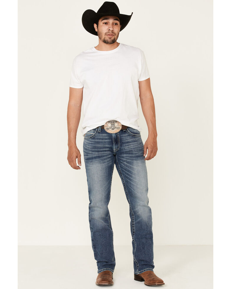 Ariat Men's M5 Samwell Harper Stretch Stackable Slim Straight Jeans , Blue, hi-res