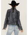 Image #3 - Mauritius Leather Women's Melbourne Denim Fringe Leather Jacket, , hi-res
