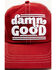 Image #2 - Idyllwind Women's Damn Good Embroidered Mesh-Back Ball Cap, Red, hi-res