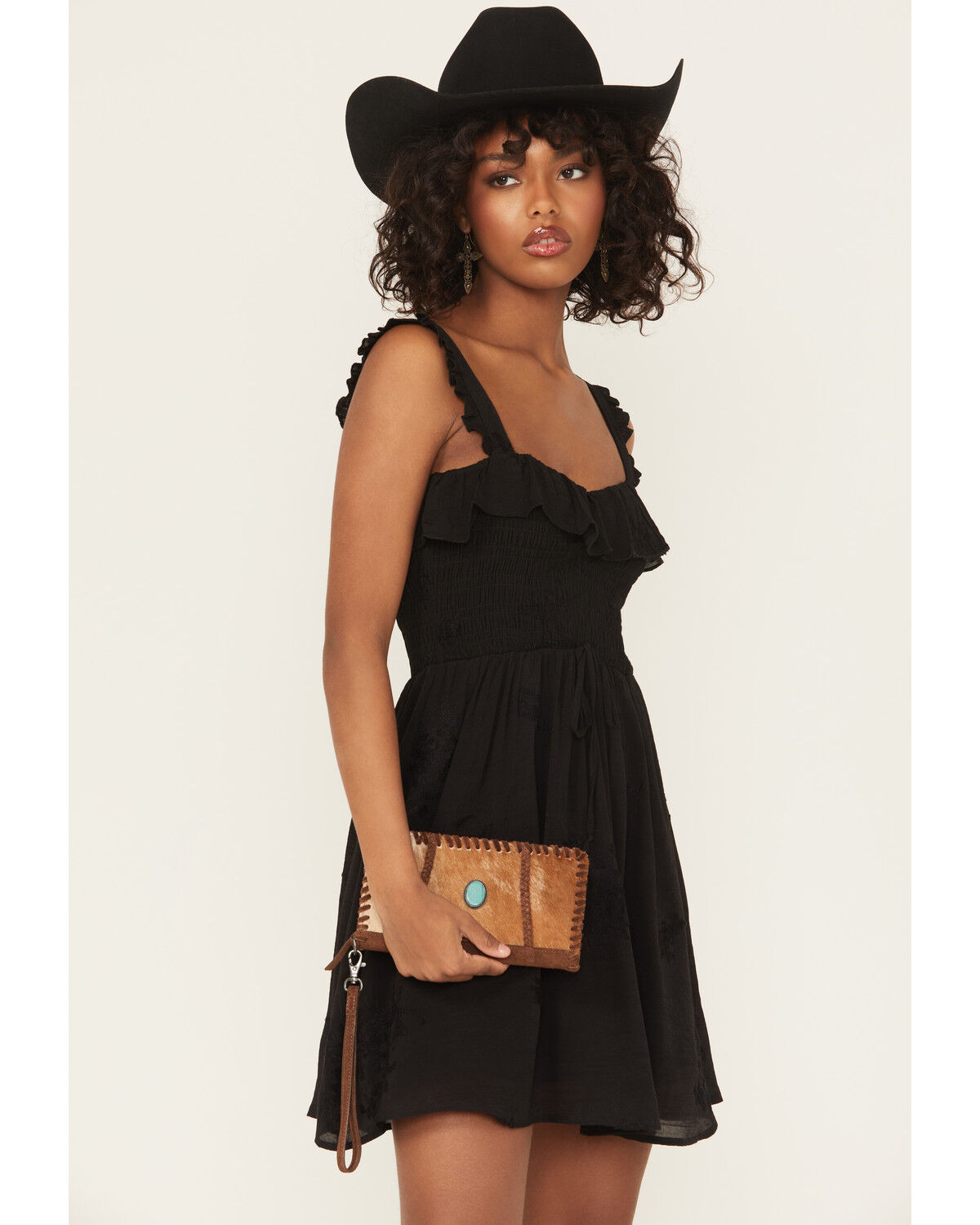 Image #1 - Idyllwind Women's Brindley Hairon Wallet, Brown, hi-res