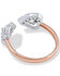 Montana Silversmiths Women's Love Points To You Open Heart Ring, Silver, hi-res