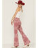 Image #1 - Shyanne Women's Red Bandana Print Flare Jeans, , hi-res