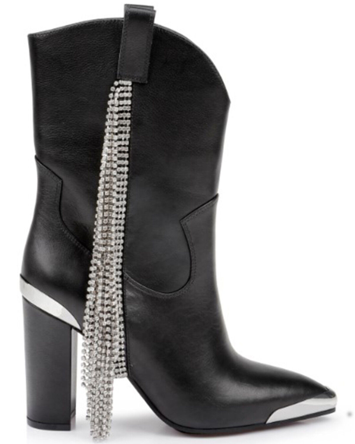 Image #2 - DanielXDiamond Women's Stagecoach Western Boots - Snip Toe, Black, hi-res