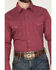 Image #3 - Wrangler Men's 20X Geo Print Long Sleeve Snap Stretch Western Shirt - Tall, Wine, hi-res