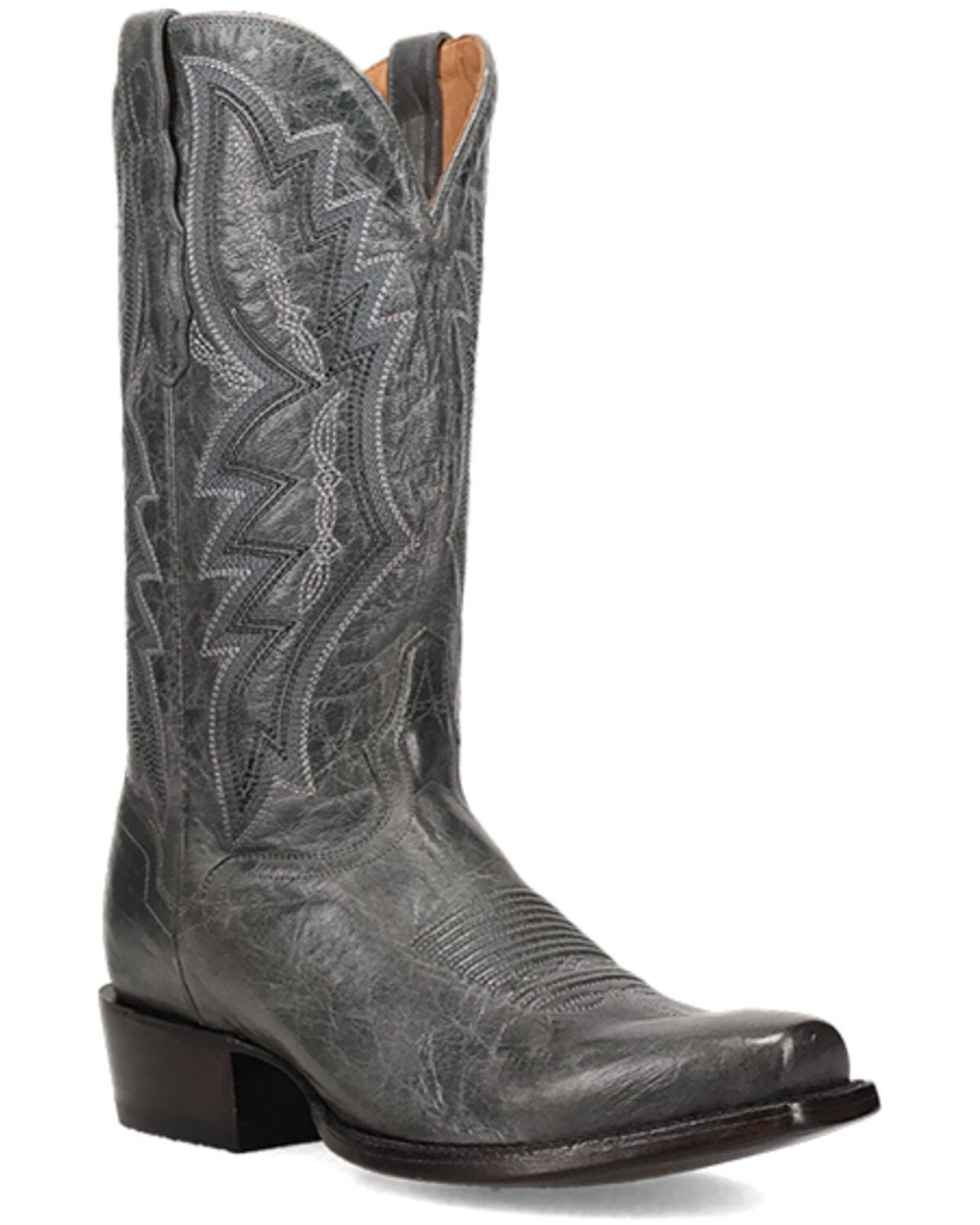 El Dorado Men's Western Boots - Square Toe, Grey, hi-res
