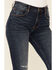 Image #2 - VIGOSS Women's Dark Wash High Rise Stevie Straight Distressed Jeans, Dark Blue, hi-res