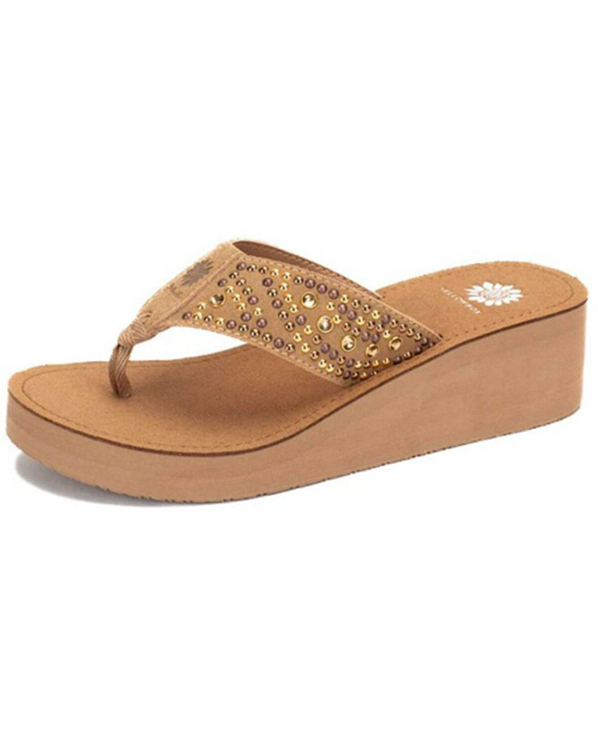 Image #1 - Yellow Box Women's Trixy Flip-Flip Wedge Sandal, Tan, hi-res