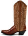 Image #3 - Dan Post Women's Eel Peanut Exotic Western Boot - Snip Toe, Brown, hi-res