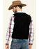 Image #2 - Cody James Men's Angus Suede Vest , Black, hi-res