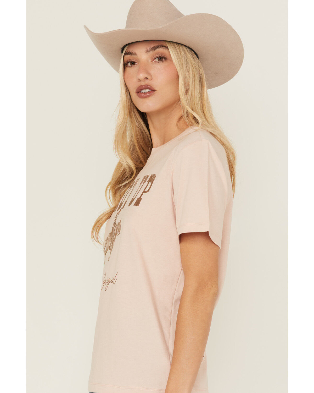 Image #2 - Idyllwind Women's Giddy Up Short Sleeve Graphic Tee, Pink, hi-res