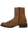 Image #3 - Laredo Men's Vanguard Roughout Zipper Ankle Boots - Round Toe, Rust Copper, hi-res