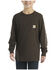 Image #2 - Carhartt Boys' Mustang Logo Print Long Sleeve Graphic Shirt, Black, hi-res