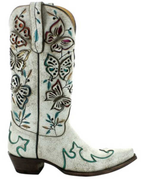 Image #2 - Old Gringo Women's Amadis Cowhide Leather Western Boot - Snip Toe , Taupe, hi-res