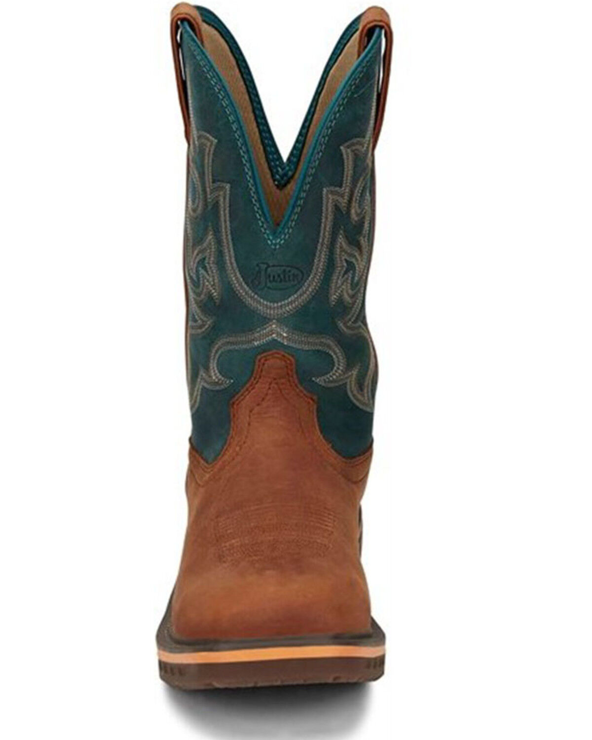 Image #4 - Justin Men's Resistor Western Work Boots - Composite Toe, Russett, hi-res