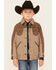 Image #1 - Wrangler Boys' Button-Down Long Jacket, Tan, hi-res