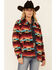 Image #1 - Outback Trading Co. Women's Southwestern Print Long Sleeve Button Down Western Big Shirt , Rust Copper, hi-res